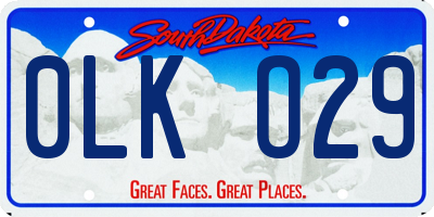 SD license plate 0LKO29