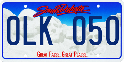 SD license plate 0LKO50