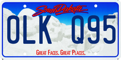 SD license plate 0LKQ95