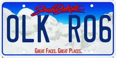 SD license plate 0LKR06