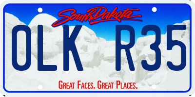 SD license plate 0LKR35
