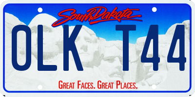 SD license plate 0LKT44