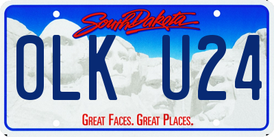 SD license plate 0LKU24