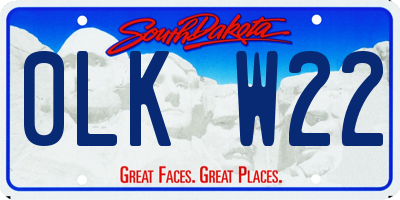 SD license plate 0LKW22