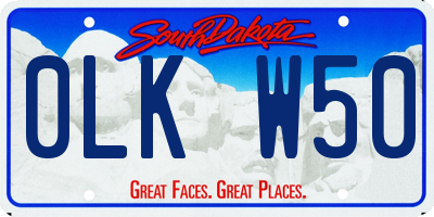 SD license plate 0LKW50
