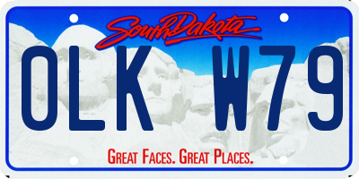SD license plate 0LKW79