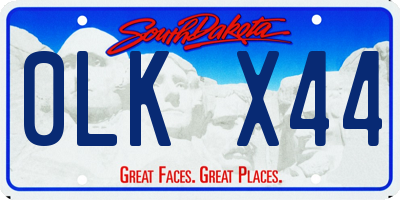 SD license plate 0LKX44