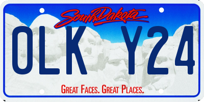 SD license plate 0LKY24