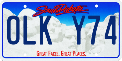 SD license plate 0LKY74