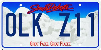 SD license plate 0LKZ11