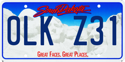 SD license plate 0LKZ31