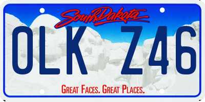 SD license plate 0LKZ46