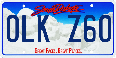 SD license plate 0LKZ60