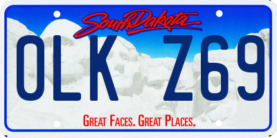 SD license plate 0LKZ69