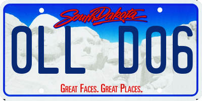 SD license plate 0LLD06