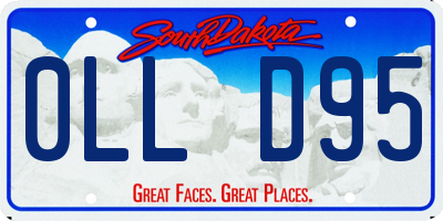 SD license plate 0LLD95