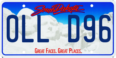 SD license plate 0LLD96
