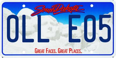 SD license plate 0LLE05