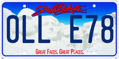 SD license plate 0LLE78