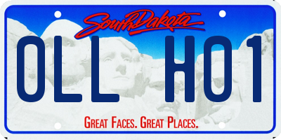 SD license plate 0LLH01