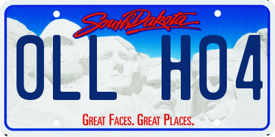 SD license plate 0LLH04