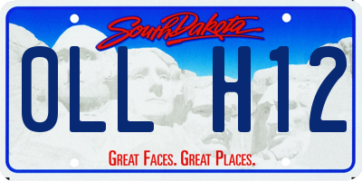 SD license plate 0LLH12