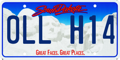 SD license plate 0LLH14