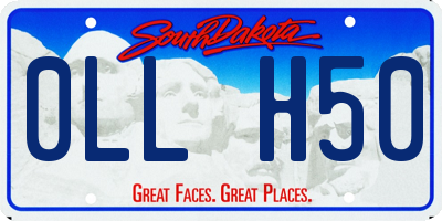 SD license plate 0LLH50