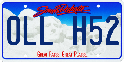 SD license plate 0LLH52