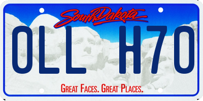 SD license plate 0LLH70