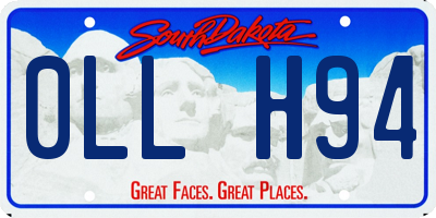 SD license plate 0LLH94
