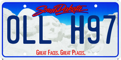 SD license plate 0LLH97