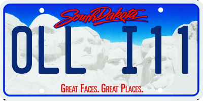 SD license plate 0LLI11