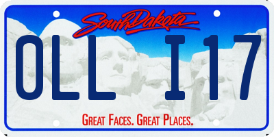 SD license plate 0LLI17