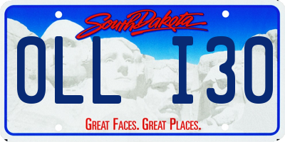 SD license plate 0LLI30