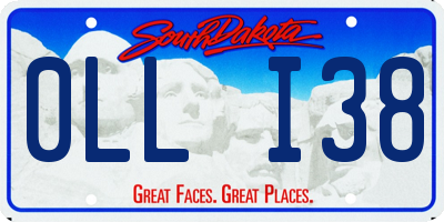 SD license plate 0LLI38