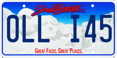 SD license plate 0LLI45