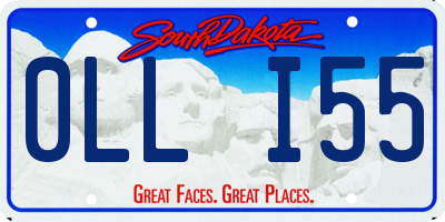 SD license plate 0LLI55