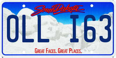 SD license plate 0LLI63