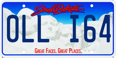 SD license plate 0LLI64