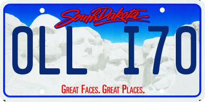 SD license plate 0LLI70