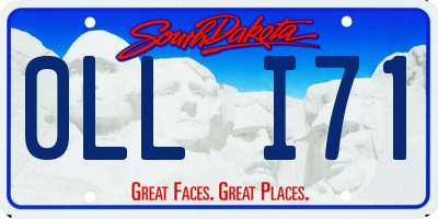 SD license plate 0LLI71