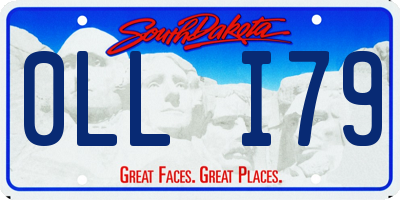SD license plate 0LLI79