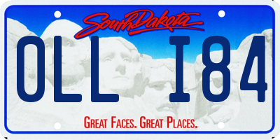 SD license plate 0LLI84