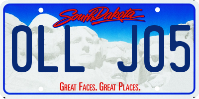 SD license plate 0LLJ05