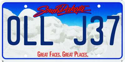 SD license plate 0LLJ37
