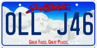 SD license plate 0LLJ46