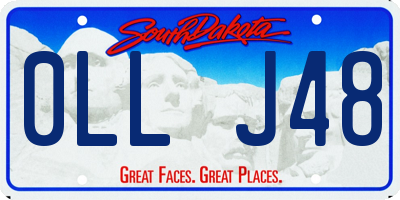 SD license plate 0LLJ48