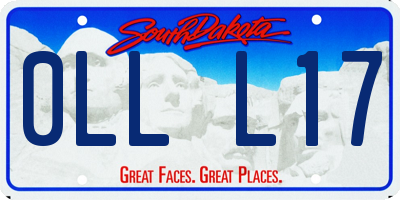 SD license plate 0LLL17