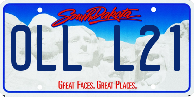 SD license plate 0LLL21